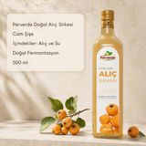 Perverde Doğal Alıç Sirkesi 500 ml – Katkısız Alıç Sirkesi – Cam Şişe - 500,1 ml