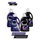 Perwoll 2,97 L Siyah x2 + Perwol 2,75 L Koyu Renkliler için Çiçek Cazibesi x2 (4'lü Set)