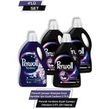 Perwoll 2,97 L Siyah x3 + Perwol 2,75 L Koyu Renkliler için Çiçek Cazibesi (4'lü Set)