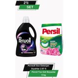 Perwoll 2,97L Siyah Deterjan + Persil Gül Kokulu Toz 5kg x133 Renk Koruma ve Temizlik Seti