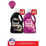 Perwoll 2*Siyah + 1*Çiçek Cazibesi 3L 50 Yıkama 3'lü Set