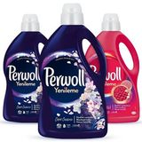 Perwoll 2x2.75 lt Çiçek Cazibesi Koyu Renkler + 2.97 lt Renkli Hassas Sıvı Çamaşır Deterjanı