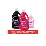 Perwoll Çamaşır Deterjanı 3'Lü Set (171 Yıkama) X1 Renkli 3,95L, X1 Siyah 3,95L, X1 Yünlü 1,48L