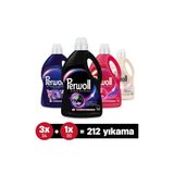 Perwoll Deterjan 4'Lü Set (212 Yıkama): 2,97L X Siyah+ Renkli +Açık Renk,2,75L Çiçek Cazibesi Koyu