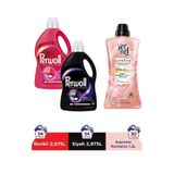 Perwoll Hassas Bakım Sıvı Çamaşır Deterjanı 2 X 54 Yıkama (Siyah-Renkli)+Vernel Max 1200Ml Supreme Romance