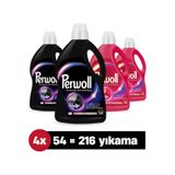 Perwoll Hassas Bakım Sıvı Çamaşır Deterjanı 216 Yıkama Siyah 2 x 2970 ML + Renkli Yenileme 2 x 2970 ML