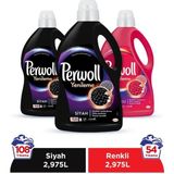 Perwoll Hassas Bakım Sıvı Çamaşır Deterjanı 3'lü Set (2 x 2,97 lt Siyah + 1 x 2,97 lt Renkli)