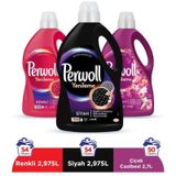 Perwoll Hassas Bakım Sıvı Çamaşır Deterjanı Siyah 2970 ML + Renkli 2970 ML + Çiçek Cazibesi 2700 ML