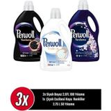 Perwoll Hassas Bakım Siyah Beyaz (2.97L 108 Yıkama ) ÇiçekCazibesi Koyu Renkliler (2.75L 50 Yıkama) 3'lü Set