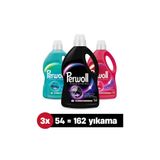 Perwoll Hassas Sıvı Çamaşır Deterjanı 2,97L 3' Lü Set : X1 Siyah, X1 Sport, X1 Renkli (162 Yıkama)