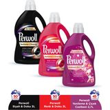 Perwoll Hassas Sıvı Çamaşır Deterjanı 3'lü (Renkli + Siyah + Çiçek Cazibesi) - 9 lt