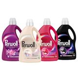 Perwoll Hassas Sıvı Çamaşır Deterjanı 4 x 3L (195 Yıkama) Siyah + Renkli + Beyaz + Çiçek Cazibesi