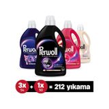 Perwoll Hassas Sıvı Çamaşır Deterjanı Siyah 2970 ML + Renkli 2970 ML + Beyaz 2970 ML + Çiçek Cazibesi 2700 ML