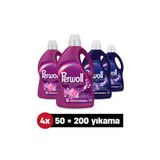 Perwoll Sıvı Çamaşır Deterjanı 2.75L 4'Lü Set:X2 Çiçek Cazibesi ,X2 Çiçek Cazibesi Koyu (200 Yıkama)