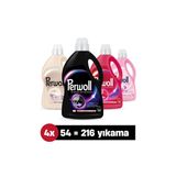 Perwoll Sıvı Çamaşır Deterjanı 2.97L 4'Lü (216 Yıkama) : X1 Açık Renk, X1 Siyah, X1 Renkli, X1 Yünlü