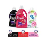 Perwoll Sıvı Çamaşır Deterjanı 2 X 2.97L (100 Yıkama) Siyah Renkli Vernel Max 1440Ml Şakayık