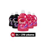 Perwoll Sıvı Çamaşır Deterjanı 2,97L X 5'Li Set: (270 Yıkama) X3 Renkliler, X2 Siyahlar