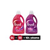 Perwoll Sıvı Çamaşır Deterjanı 2'Li Set : X1 Renkli 2,97L, X1 Çiçek Cazibesi 2,75L (104 Yıkama)