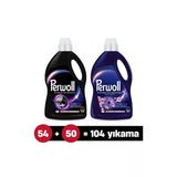 Perwoll Sıvı Çamaşır Deterjanı 2'Li Set: X1 Siyah 2.9 L , X1 Çiçek Cazibesi Koyu 2.75 L (104 Yıkama)