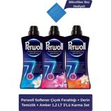 Perwoll Softener Çiçek Ferahlığı + Derin Temizlik + Amber 1,2 Lt 3'lü Karma Set - 3,6 lt