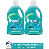 Perwoll Spor Giysiler İçin Sıvı Deterjan 2x 2.97 lt Yenileme ve Renk Koruma Özelliği
