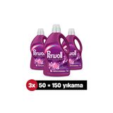 Perwoll Yenileme & Hassas Sıvı Çamaşır Deterjanı Çiçek Cazibesi 2.7L 3'lü set (150 Yıkama)
