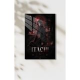 PESHLİSTORE Itachi Uchiha Akatsuki Metal Duvar Tablosu – Karanlık Anime Temalı Dekoratif Poster