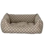 Pet Comfort 40x50 cm Uniform Bej Puantiyeli Kedi ve Köpek Yatağı