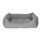 Pet Comfort 50x60 cm Uniform Gri Puantiyeli Kedi ve Köpek Yatağı