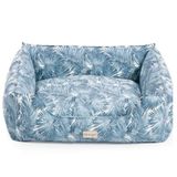 Pet Comfort Alpha Merta Mavi-Beyaz L 85x105 cm Köpek Yatağı