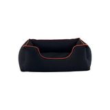 Pet Comfort Alpha Siyah W Turuncu Biye M 80x65 cm Köpek Yatağı