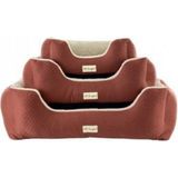 Pet Comfort Echo Köpek Yatağı Tarçın/ecru Peluş M 80X65CM Drstr - Şeffaf