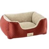 Pet Comfort Echo Tarçın Ecru Peluş S 60x50 cm Kedi ve Köpek Yatağı