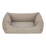 Pet Comfort Uniform Bej Puantiyeli M 60x50 cm Kedi ve Köpek Yatağı
