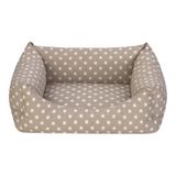Pet Comfort Uniform Bej Puantiyeli S 50x40 cm Kedi ve Köpek Yatağı