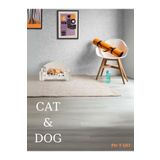 Pet Dizayn Pd Taht Rahat Kedi Köpek Yatağı 30*50 Beyaz Yıkanabilir Duck Kumaş Minderi Ile Beraber