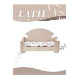 Pet Dizayn Pd Taht Rahat Kedi Köpek Yatağı 30*50 Latte , Yıkanabilir Duck Kumaş Minderi Ile Beraber