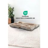 Pet Dreams Bonny Lüks Sertifikalı Peluş Kumaş, Büyük Irk Kedi/Köpek Yatağı, Kaymaz Altlık