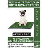 Pet Evcil Hayvan Köpek Eğitim 3 Katmanlı Sızdırmaz Kolay Temizlenir Orta Büyük Irk Köpek Tuvaleti
