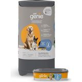 Pet Genie Köpek Atık Imha Sistemi, Dış ve Iç Mekan Kullanımı Için - Sürgülü Kollu Çöp Kovası ve Koku Bariyeri Teknolojili Dolum - 1 Dolum Dahil, 2 Aya Kadar Dayanıklı - 000-Siyah