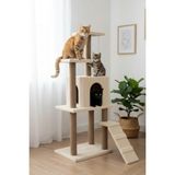 Pet Kedi Tırmalama Kedi Evi ve Kedi Oyun Evi Bej - Çok Renkli