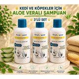 Pet Love 3'lü set Aloe Veralı Kedi ve Köpek Şampuanı