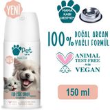 Pet Love Kediler ve Köpekler İçin Tüy Bakım Spreyi Çikolata 150 ml 100% Doğal Argan Yağlı