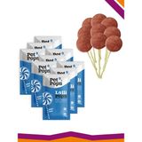 Pet Pops Lollipops Tavuk Ciğeri Yaban Mersini Dondurularak Kurutulmuş Kedi Köpek Ödülü Lolipop 9'Lu Lolipopu - Ödül Maması
