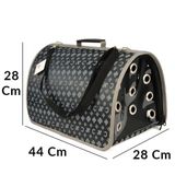 Pet Pretty 28x44x28 cm Siyah Flybag Kapalı Kedi ve Köpek Taşıma Çantası