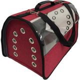 Pet Pretty 30x30x49 cm Kırmızı Flybag Şeffaf Kedi Ve Köpek Taşıma Çantası