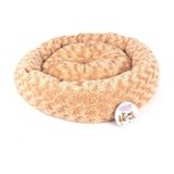 Pet Pretty Açık Kahve 55x55 cm Simit Köpek Yatağı