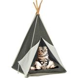 Pet Pretty Kedi ve Köpek Için Kızılderili Çadırı 40X40X75 cm