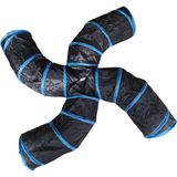 Pet Pretty Kıvrımlı 4 Yollu Siyah Kedi Oyun Tüneli - Renkli