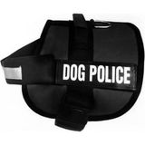Pet Pretty Siyah Dog Police Small Göğüs Tasması
